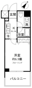 フォレシティ豊洲 706 間取り図