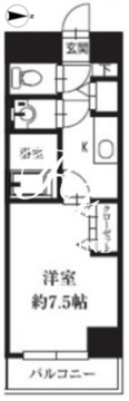 HF銀座レジデンスイースト2 1001 間取り図
