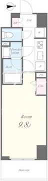 オンズマリーナ浅草 203 間取り図
