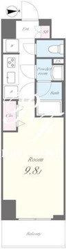 オンズマリーナ浅草 402 間取り図