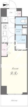 オンズマリーナ浅草 502 間取り図