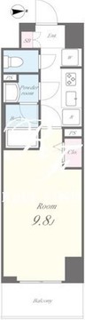 オンズマリーナ浅草 603 間取り図