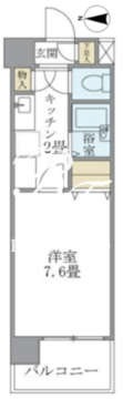 イーストコート芝 904 間取り図