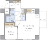 ブリリアイスト文京茗荷谷 506 間取り図
