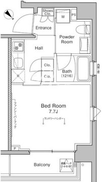 プラウドフラット浅草橋3 903 間取り図