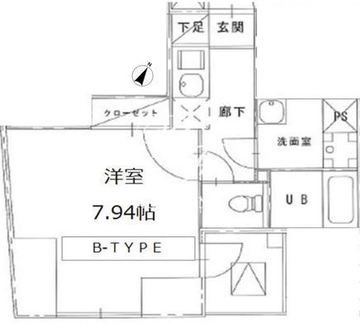 エスレジデンス日本橋浜町 202 間取り図