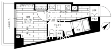 ステージファースト東日本橋 801 間取り図