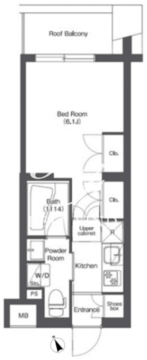 コンフォリア不動前 403 間取り図