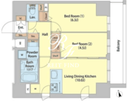 サイオン町屋 403 間取り図