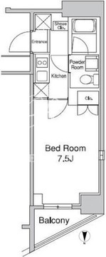 プラウドフラット巣鴨2 1309 間取り図