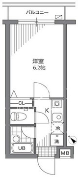 プライムアーバン目黒リバーサイド 404 間取り図