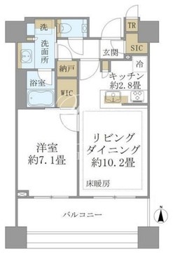 白金ザ・スカイ E-1805 間取り図