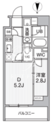 オルタナ東池袋 201 間取り図