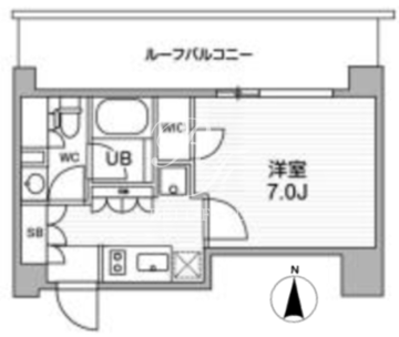 オルタナ東池袋 802 間取り図