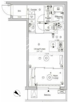 シーフォルム門前仲町 301 間取り図