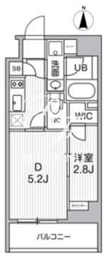オルタナ東池袋 806 間取り図