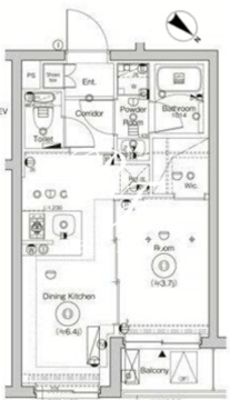 シーフォルム門前仲町 202 間取り図