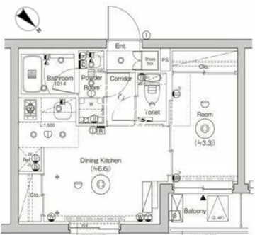 シーフォルム門前仲町 304 間取り図