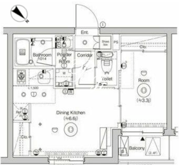 シーフォルム門前仲町 204 間取り図