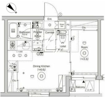 シーフォルム門前仲町 206 間取り図