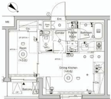 シーフォルム門前仲町 307 間取り図