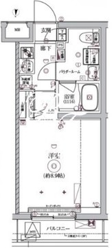 リルシア西馬込 403 間取り図