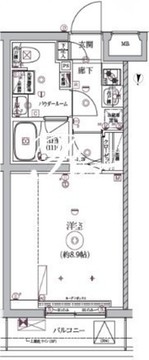 リルシア西馬込 406 間取り図