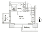 カスタリア戸越 1104 間取り図