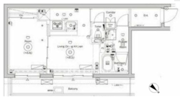 シーフォルム門前仲町 505 間取り図