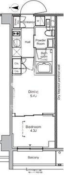 プラウドフラット品川大井町 116 間取り図