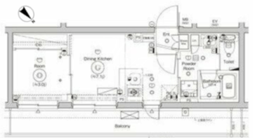 シーフォルム門前仲町 504 間取り図